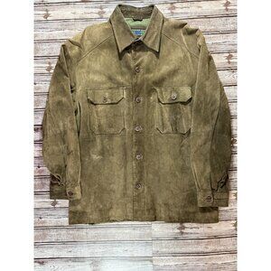 Colours Alexander Julian Suede Shirt Jacket color green Size XL Vintage